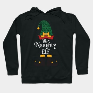 The Naughty Elf Matching Family Group Christmas Party Pajama Hoodie